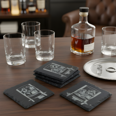 Whiskey Coaster Set