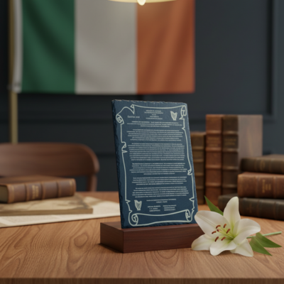 Irish Proclamation 1916 Plaque – Unique Irish Heritage Gift Idea