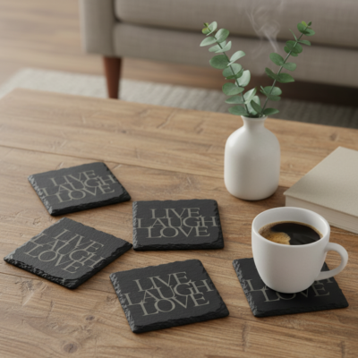 Live Laugh Love Coaster Set