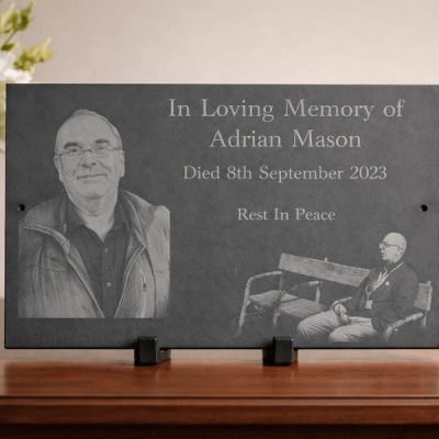 Personalised Memorial Slate Plaque – In Loving Memory Gift Ireland