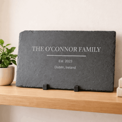 Personalised Family Name Slate Plaque