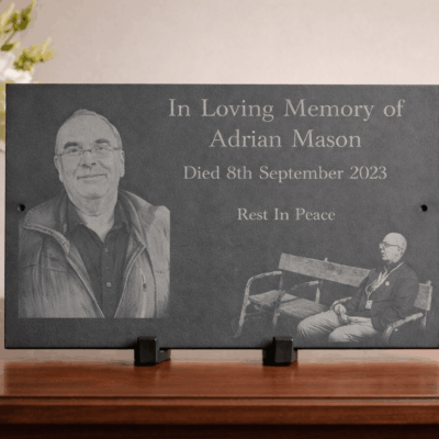 Personalised Memorial Slate Plaque – In Loving Memory Gift Ireland