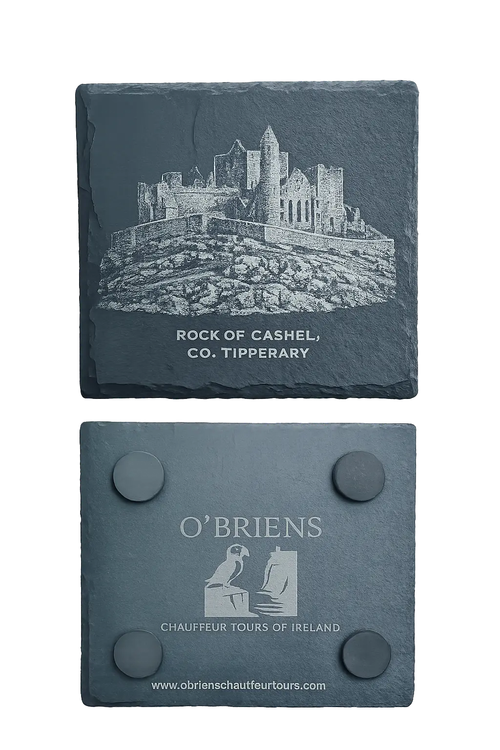 Personalised Slate Coaster | Custom Engraved Natural Slate Drink Coaster